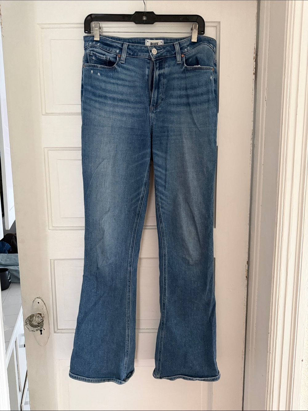 PAIGE Mid-Blue Flare Jeans